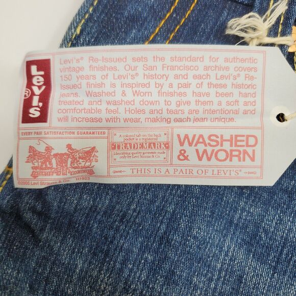 Levi’s Shorts Women Size 1 Slouch 504 Dark Way Distressed Hem Legs NEW - Picture 13 of 14